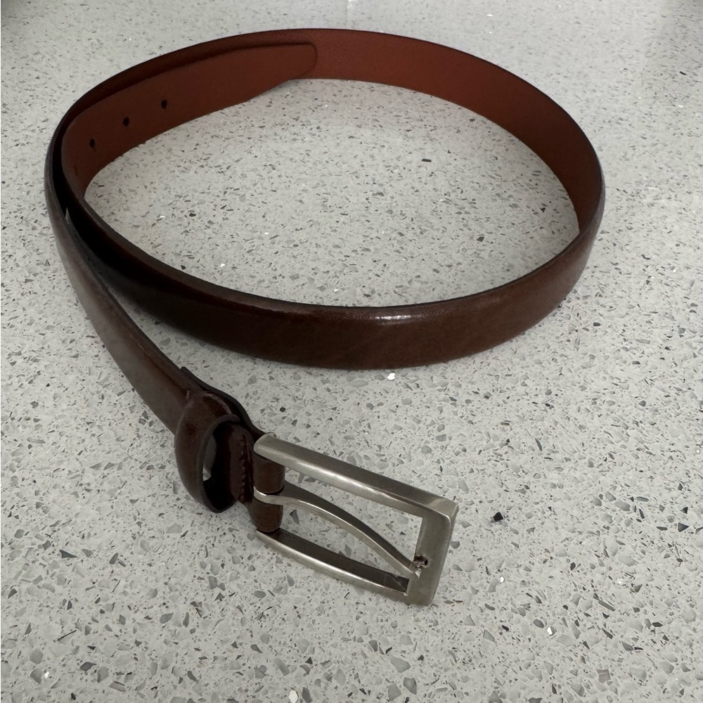 Men! New Jos. A. Bank Leather Dress Belt Brown size 38